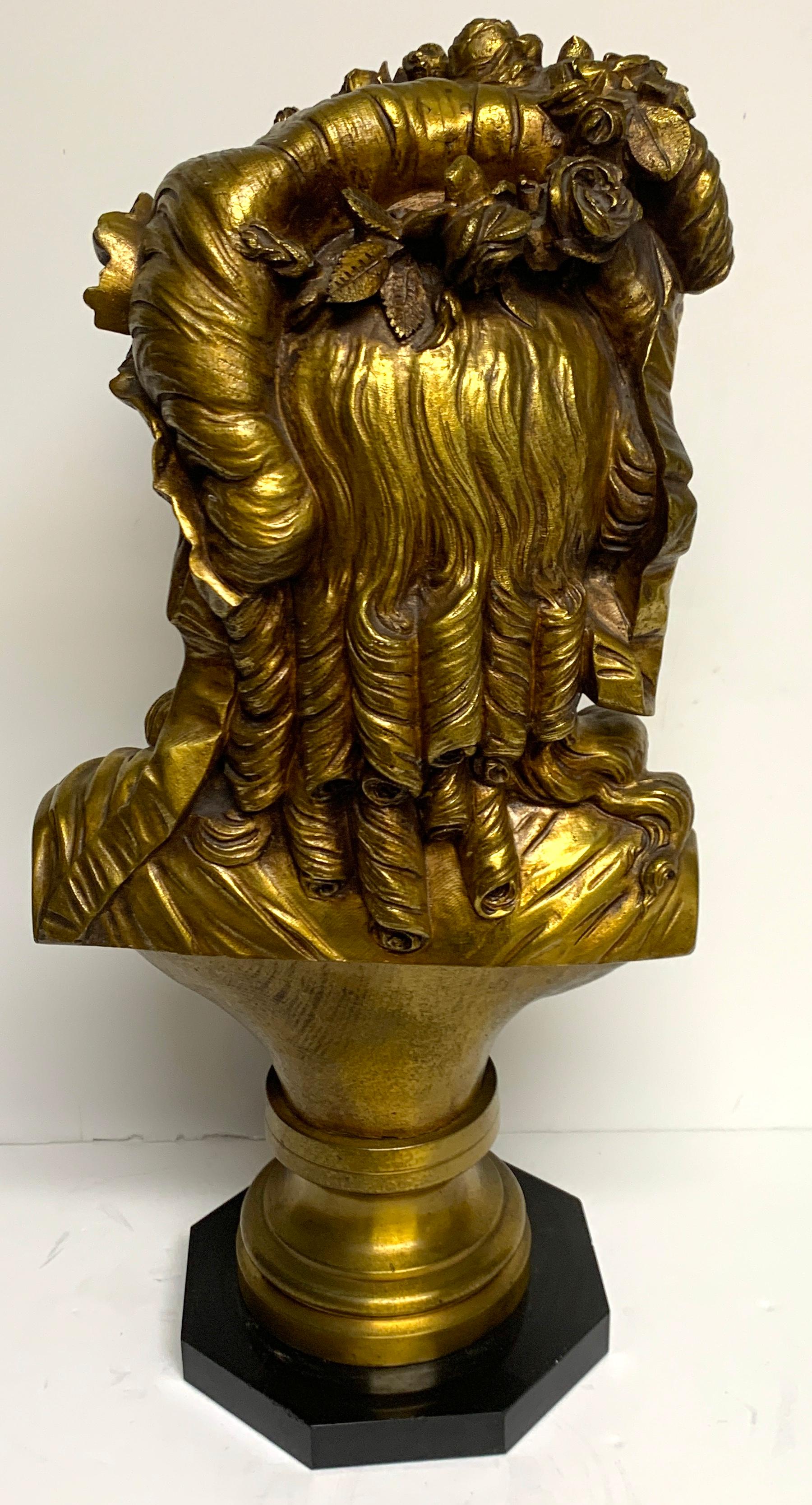 French Bronze Bust of Marie Antoinette by P. Baur & Jean Jules Salmson, 1873 5