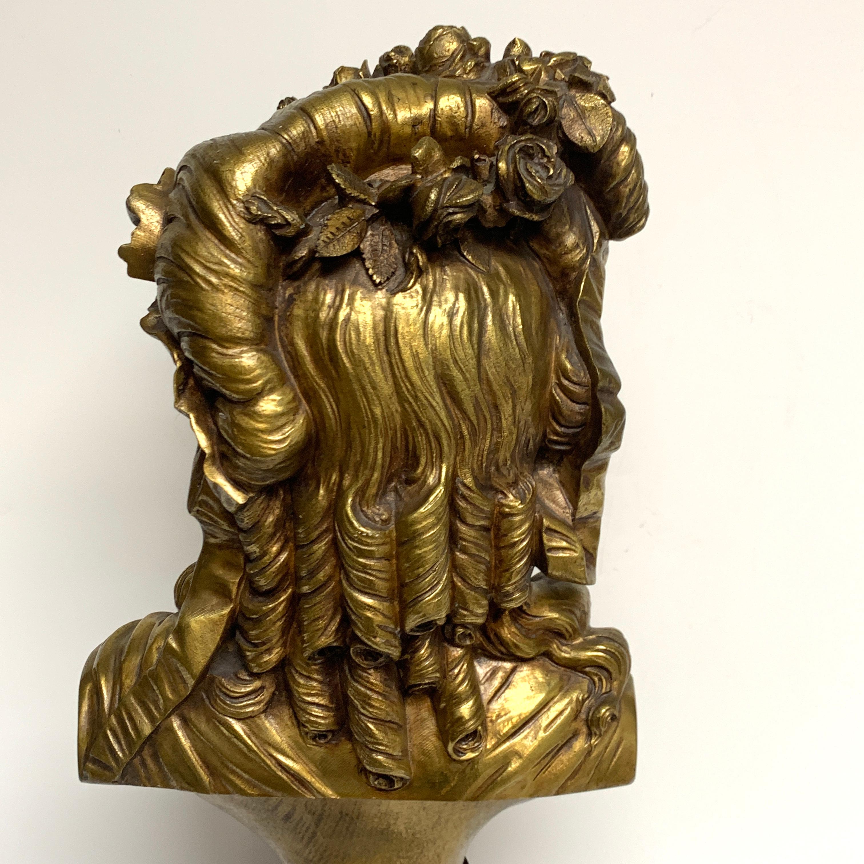 French Bronze Bust of Marie Antoinette by P. Baur & Jean Jules Salmson, 1873 6