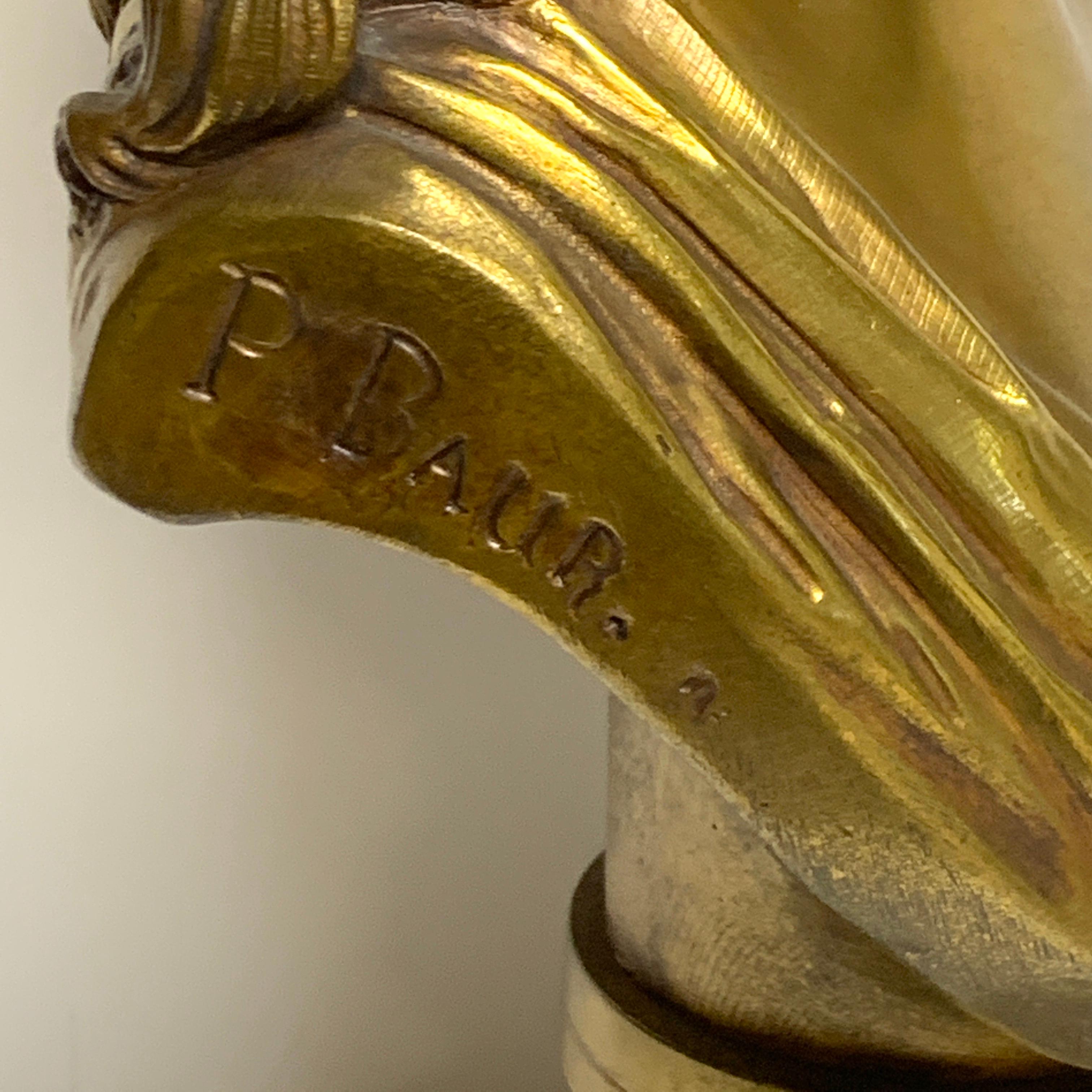 French Bronze Bust of Marie Antoinette by P. Baur & Jean Jules Salmson, 1873 4