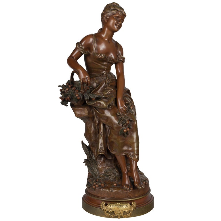 French Bronze by Hippolyte Francois Moreau at 1stDibs | moreau bronze, bronze  hippolyte moreau, l'oiseau blesse by hippolyte moreau bronze statue