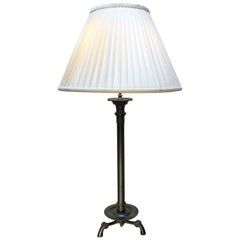 French Bronze Campaign Lamp