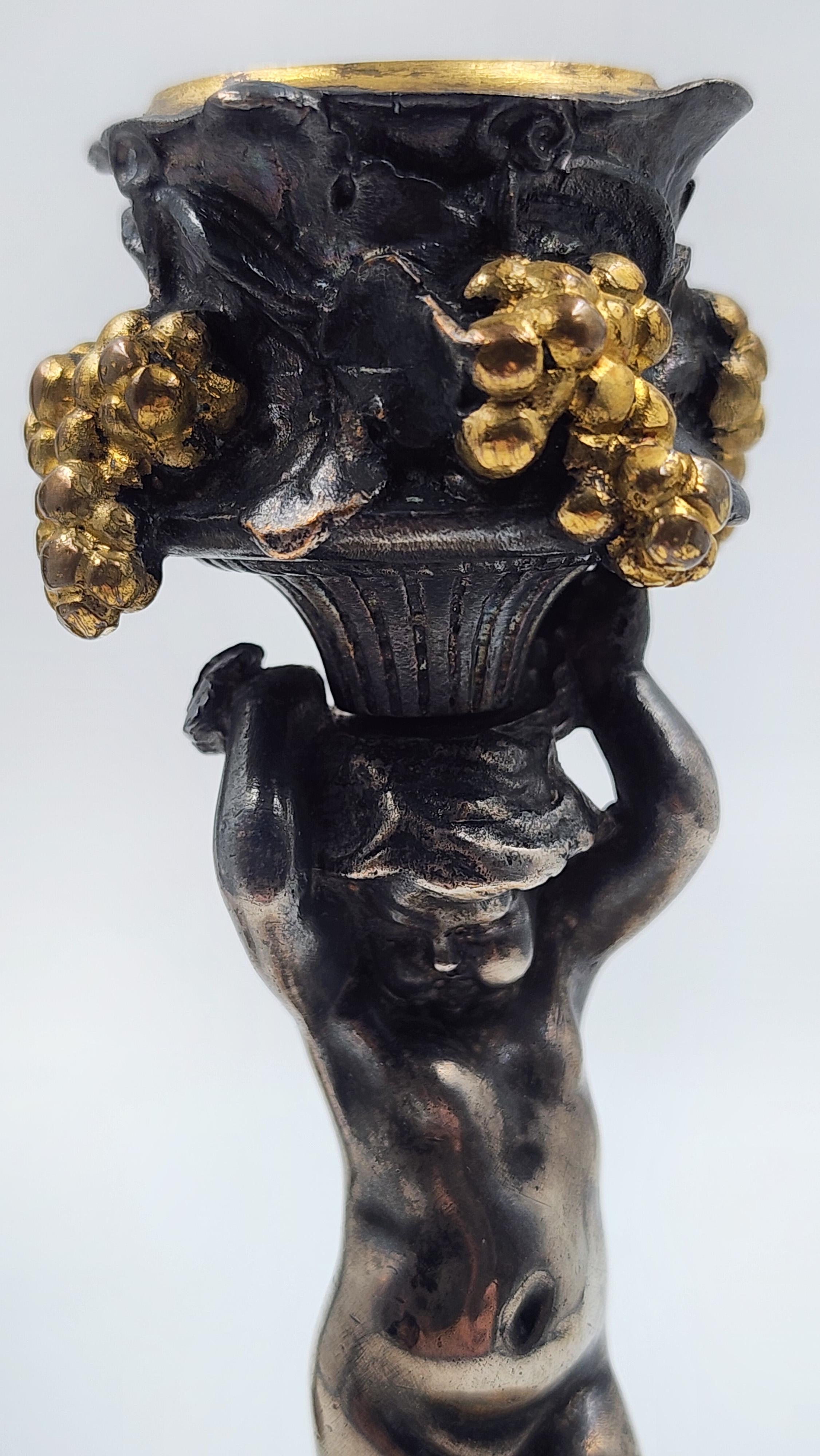 Candeleros franceses de bronce de Ferdinand Barbedienne en Bueno estado para la venta en Autonomous City Buenos Aires, CABA