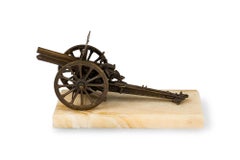 French Bronze Cannon Model