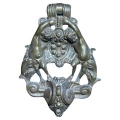 Knocker de porte chérubin français en bronze