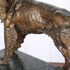 Chien et Faisan en bronze français par Jules Moigniez