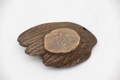 French Bronze Claw and Feather Vide Poche