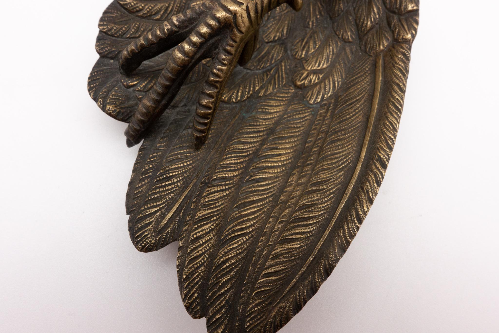 French Bronze Claw and Feather Vide Poche 2