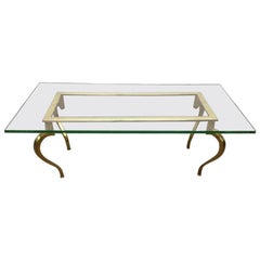 French Bronze Coffee Table by Maison Ramsay