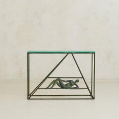 French Bronze Console Table by Jacques-Pierre Dufresne, 1950s