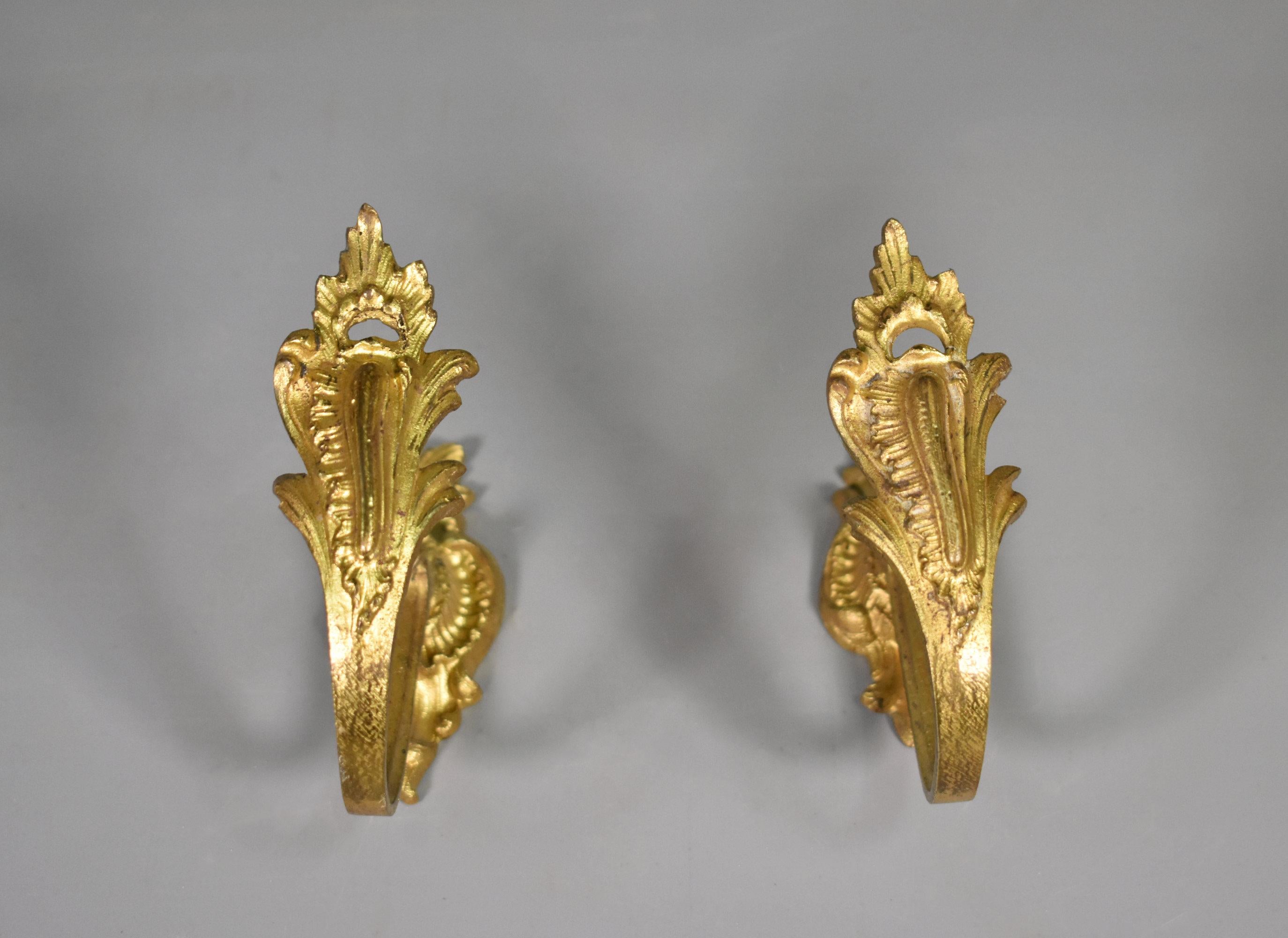 Embouts de rideaux en bronze de style Louis XV Bon état - En vente à SAINTE-COLOMBE, FR