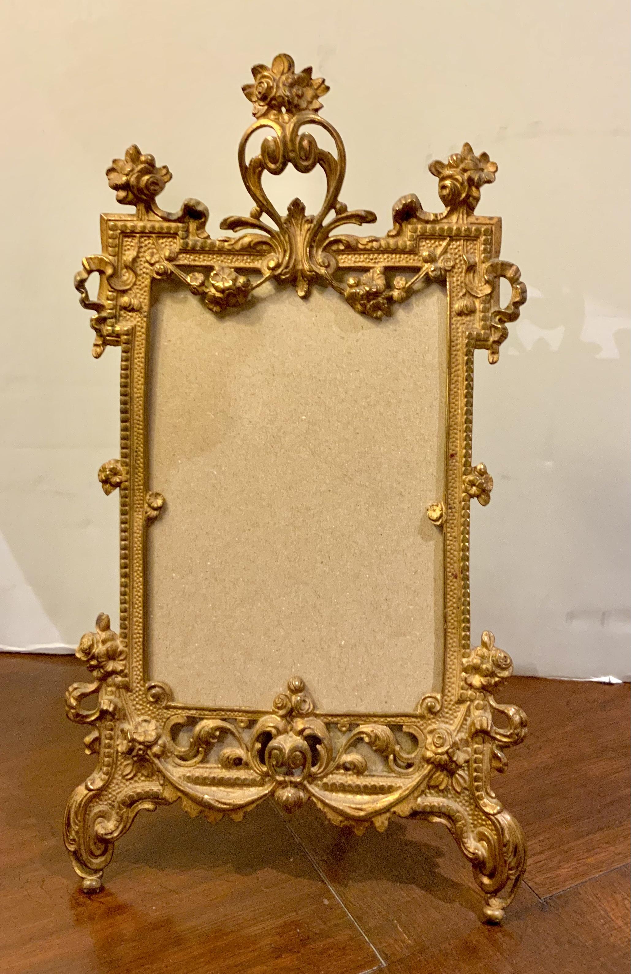 French Bronze Dore Picture Frame 1