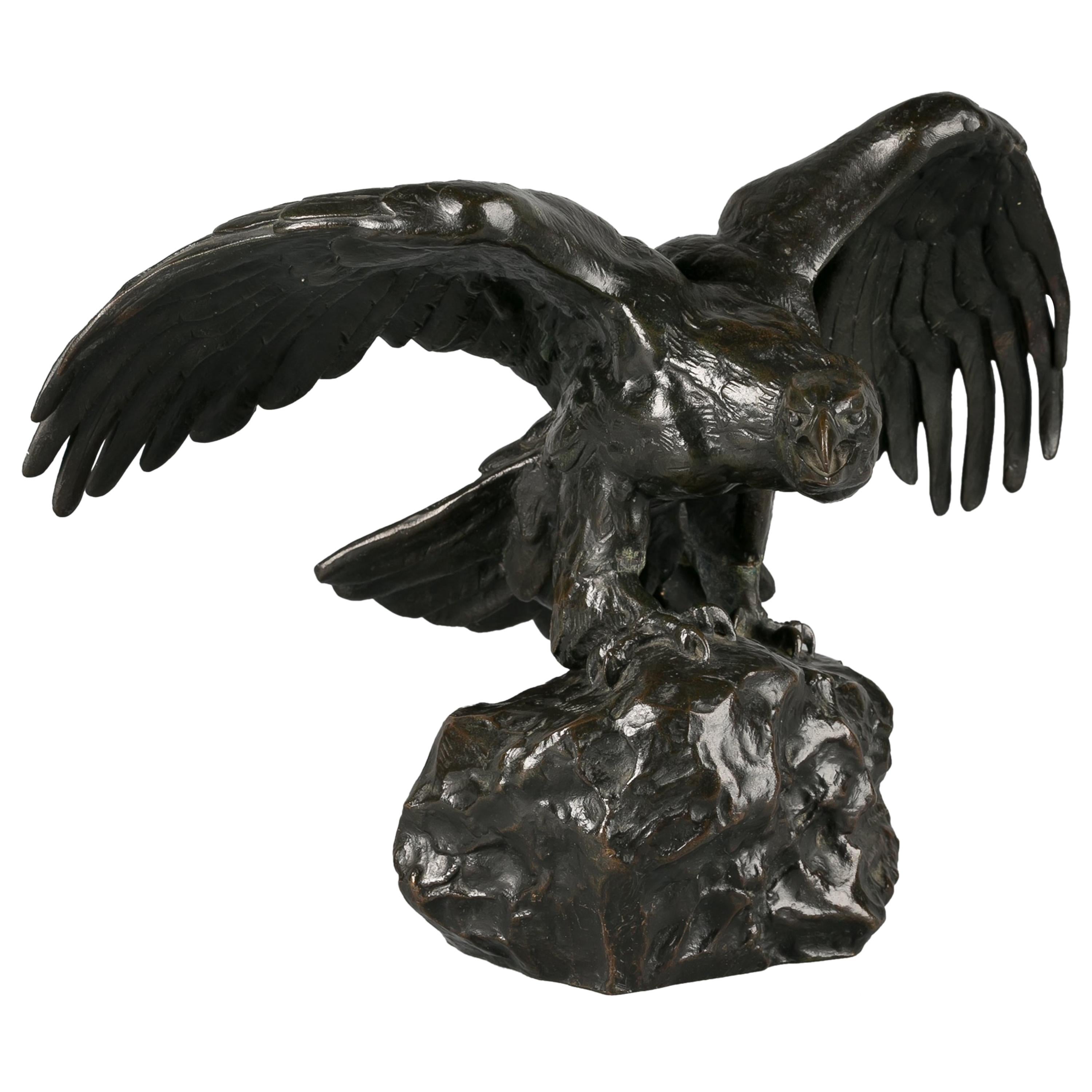 Französischer Bronzeadler von Antoine Louis Barye