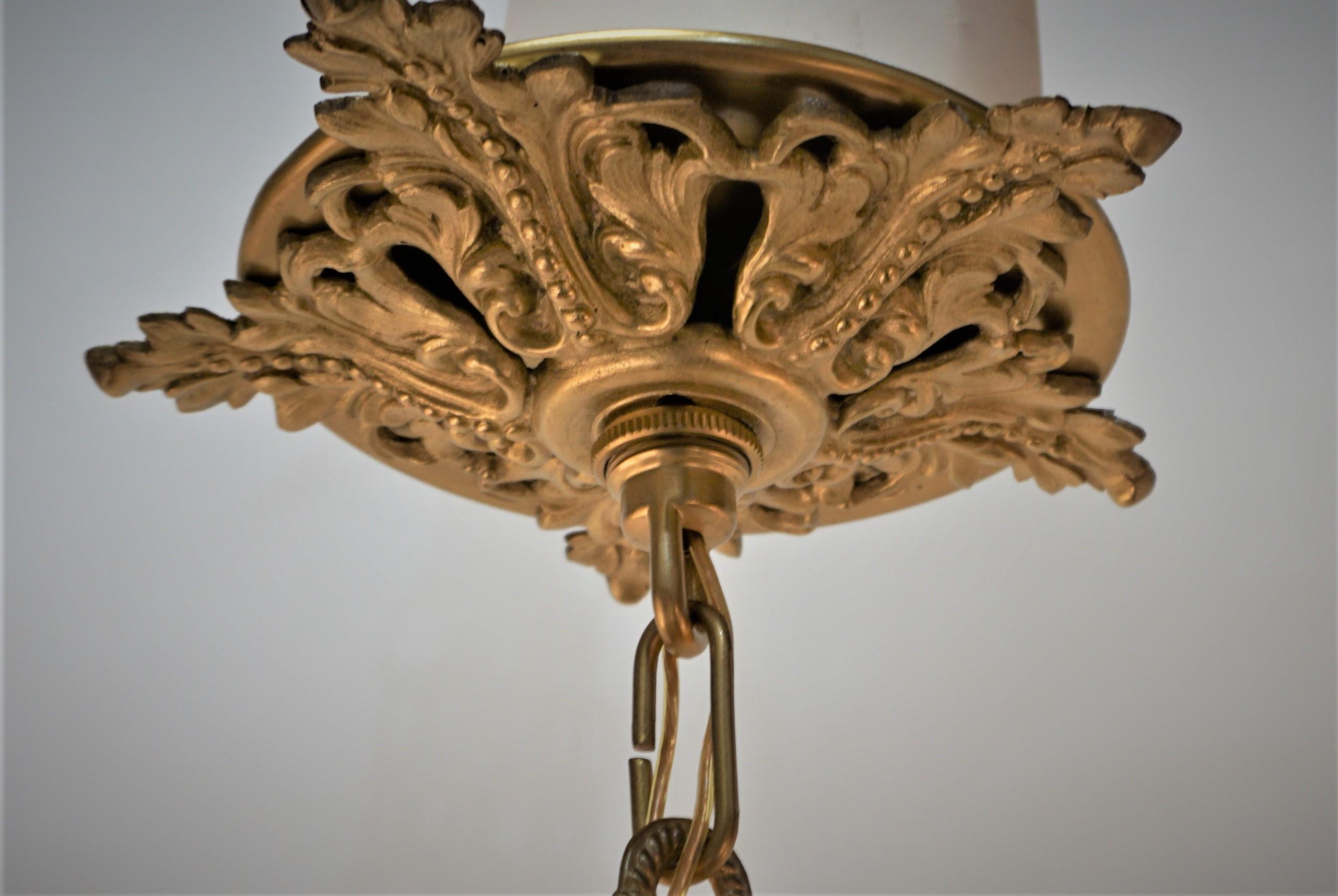 French Bronze Empire Chandelier 5