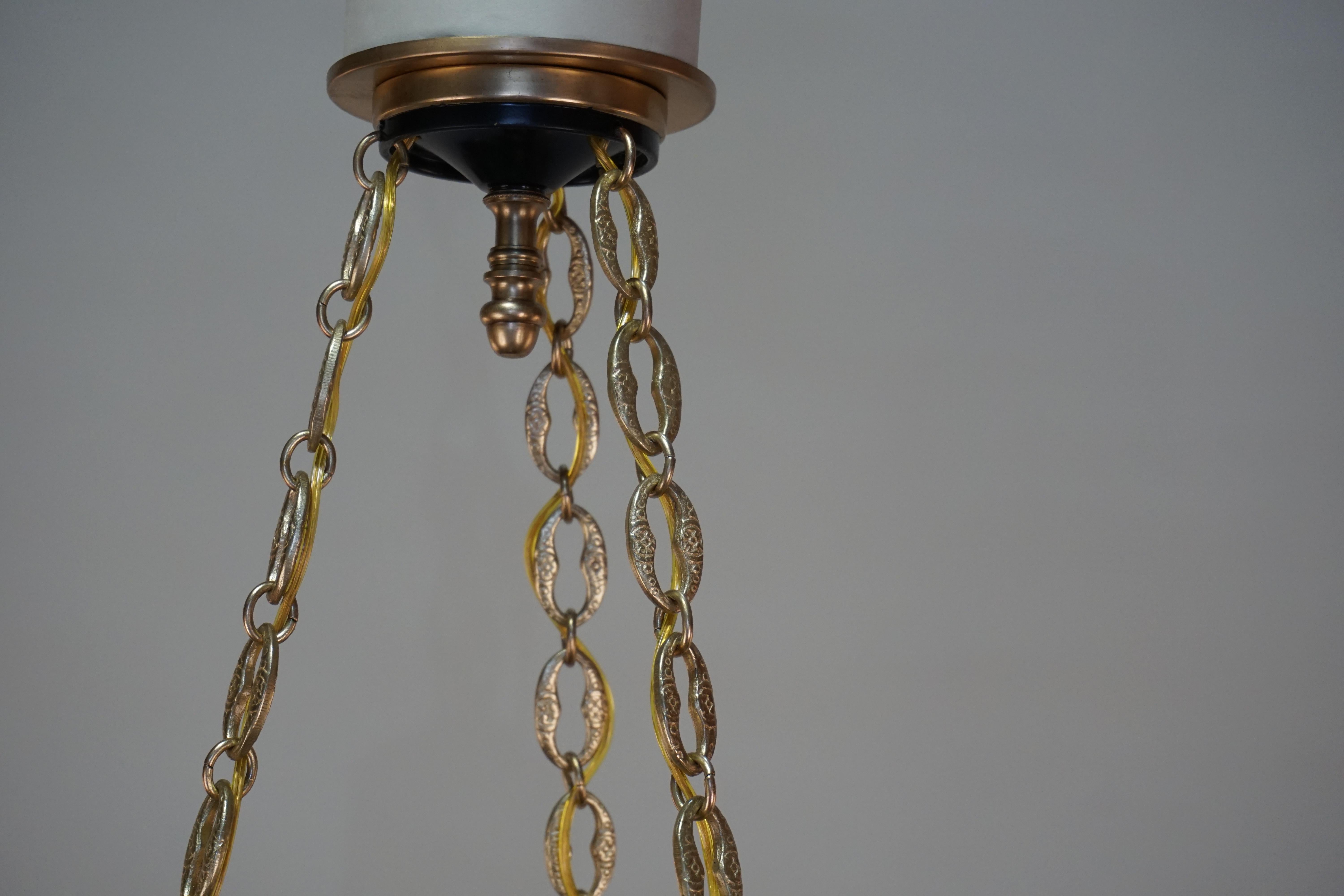 French Bronze Empire Style Chandelier 3