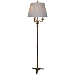 French Bronze Empire Style Floor Lamp