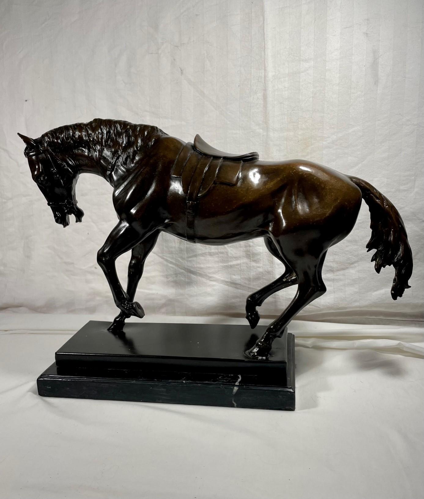 20th Century French Bronze Equine Statue after Pierre-Jules Mene. For Sale