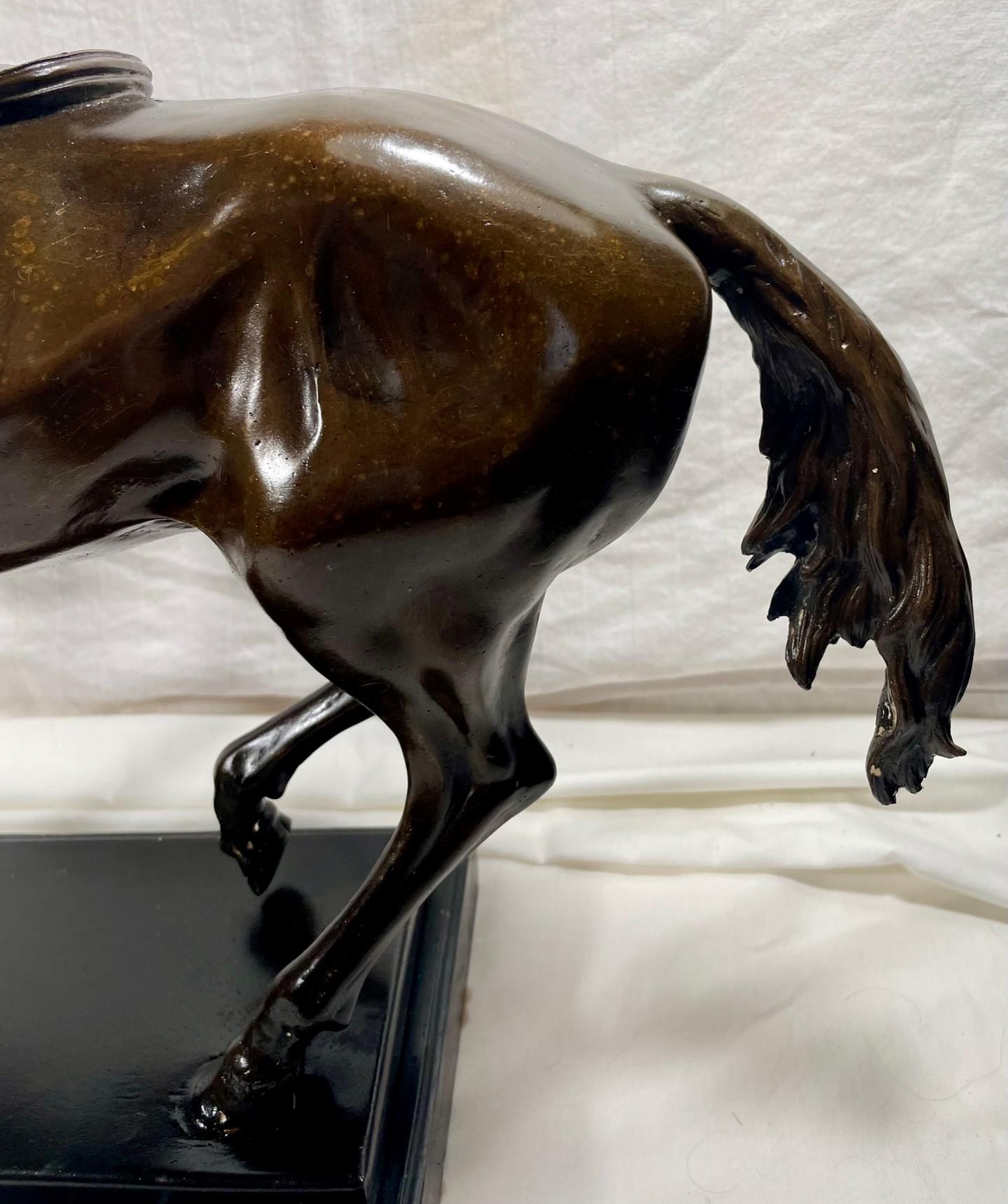 French Bronze Equine Statue after Pierre-Jules Mene. For Sale 2