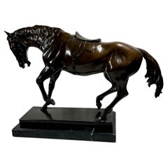 French Bronze Equine Statue after Pierre-Jules Mene.