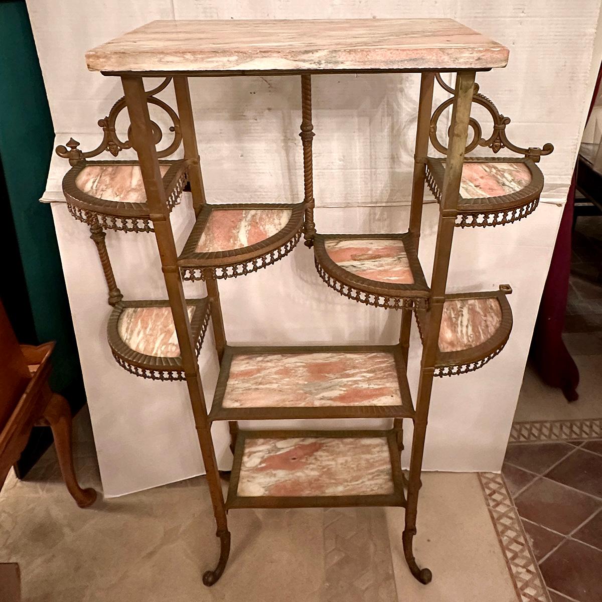 Étagère francese in bronzo in vendita 5