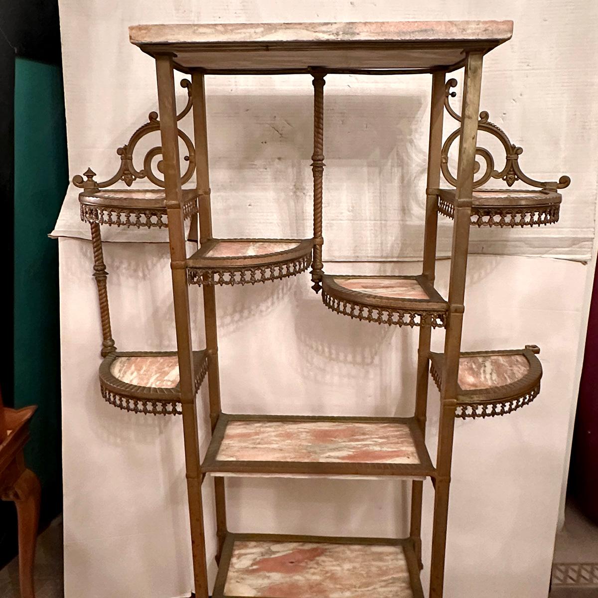 Étagère francese in bronzo in vendita 1