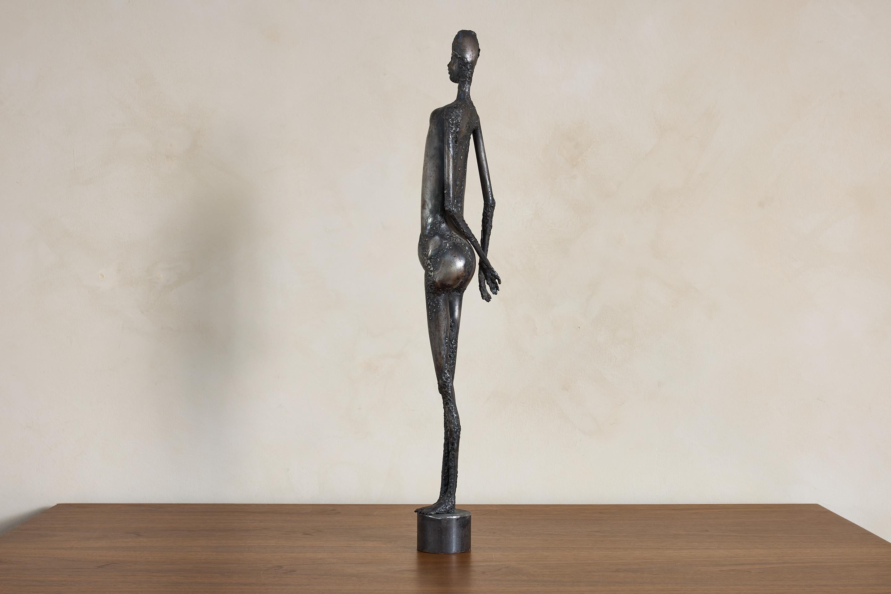 Métal Sculpture féminine en bronze français en vente