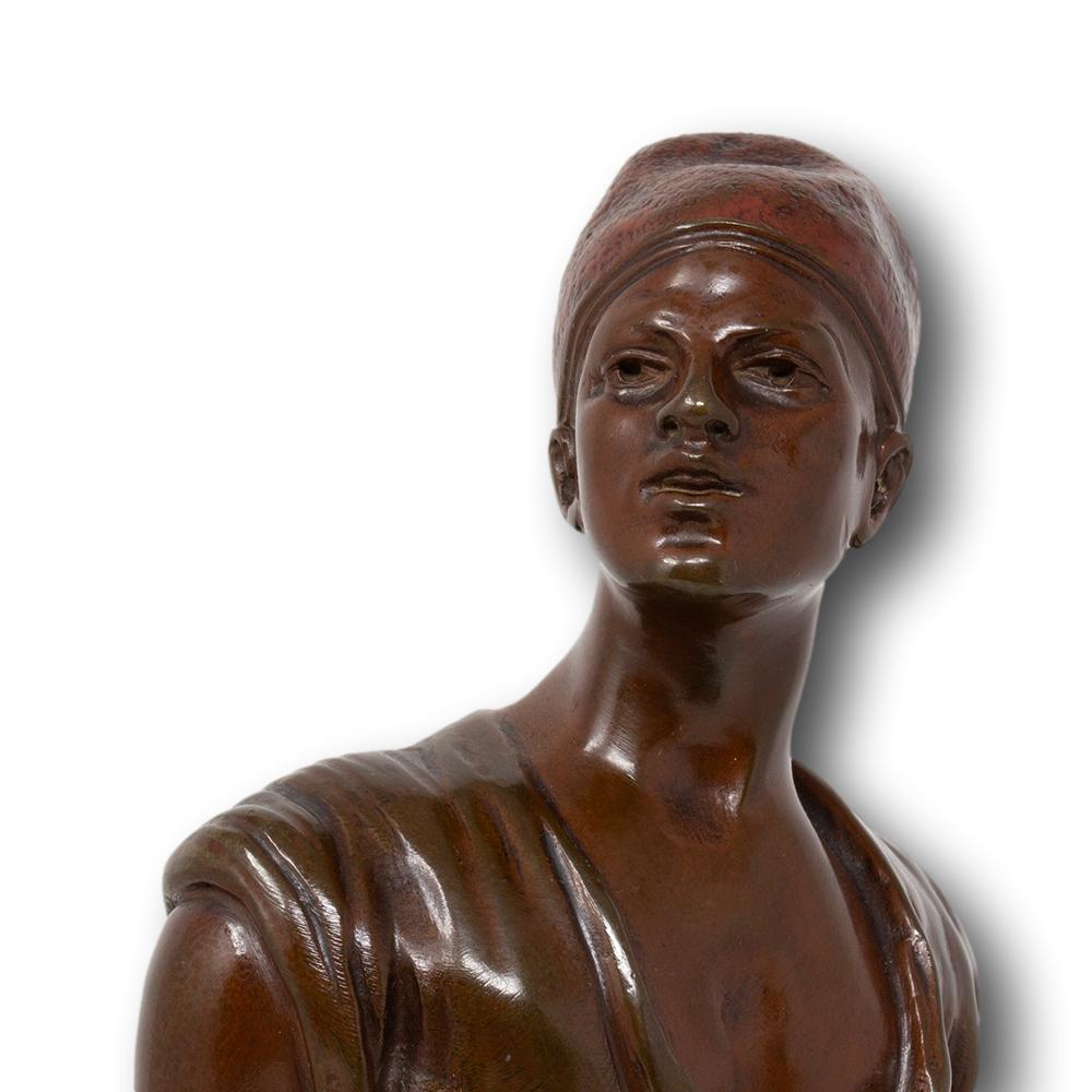 Figura francese in bronzo di Jean Didier Debut in vendita 2