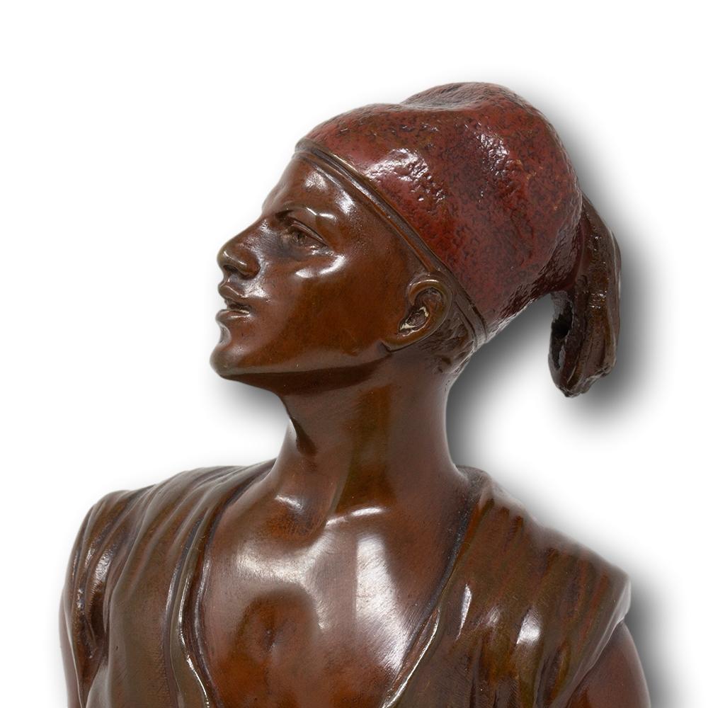 Figura francese in bronzo di Jean Didier Debut in vendita 3