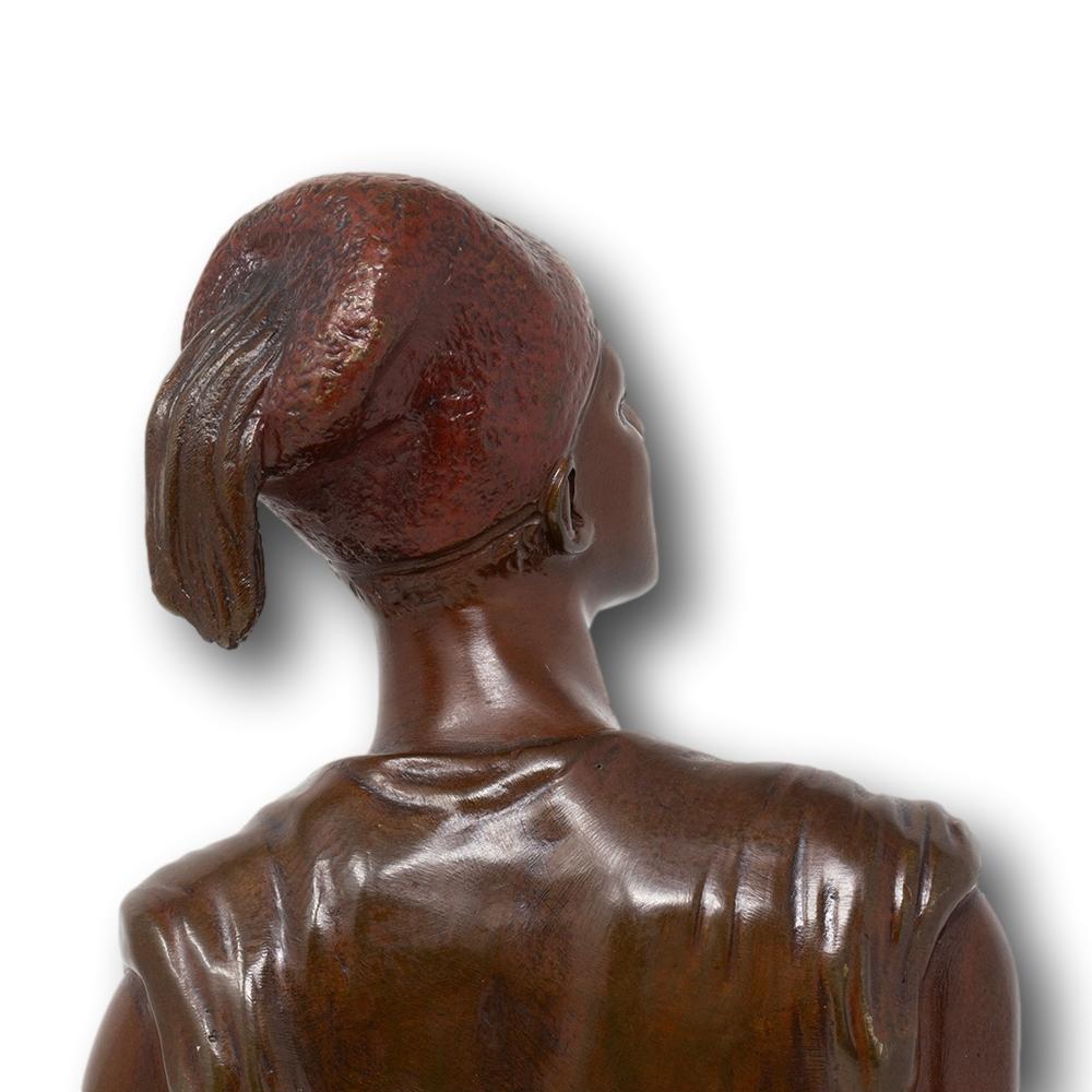 Figura francese in bronzo di Jean Didier Debut in vendita 4