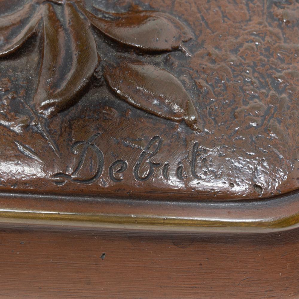 Figura francese in bronzo di Jean Didier Debut in vendita 7