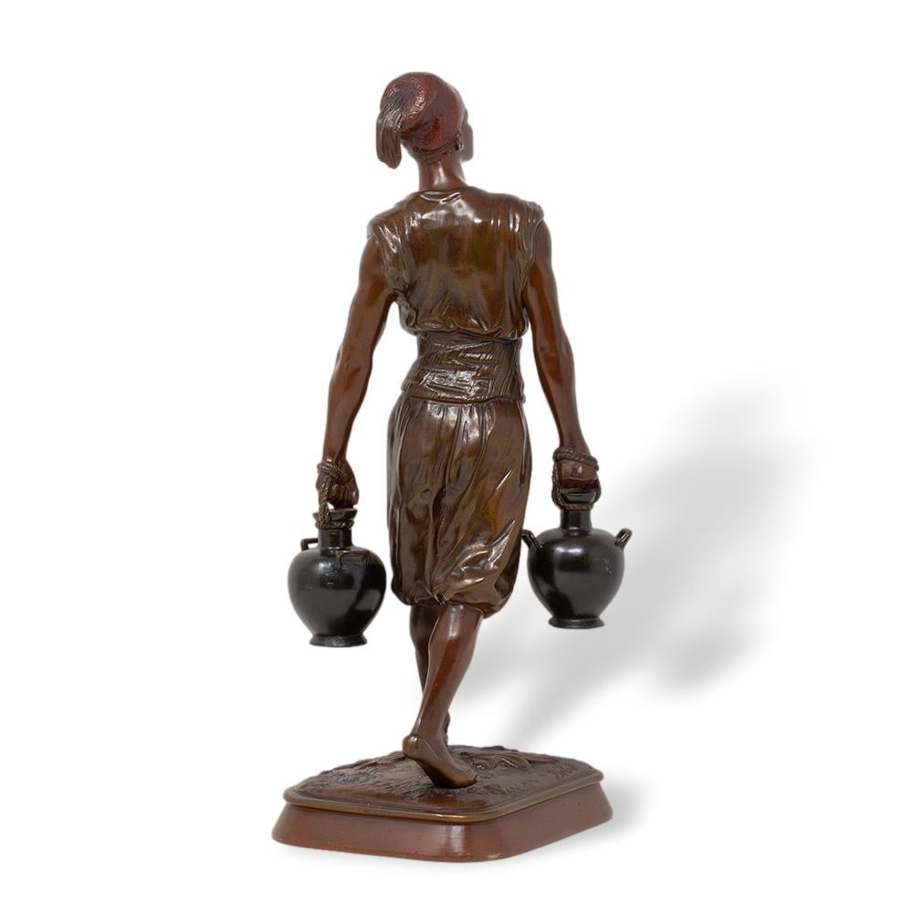 XIX secolo Figura francese in bronzo di Jean Didier Debut in vendita