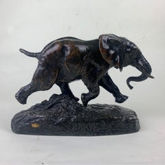 French Bronze Figure 'Elephant Du Senegal' by Louis Barye