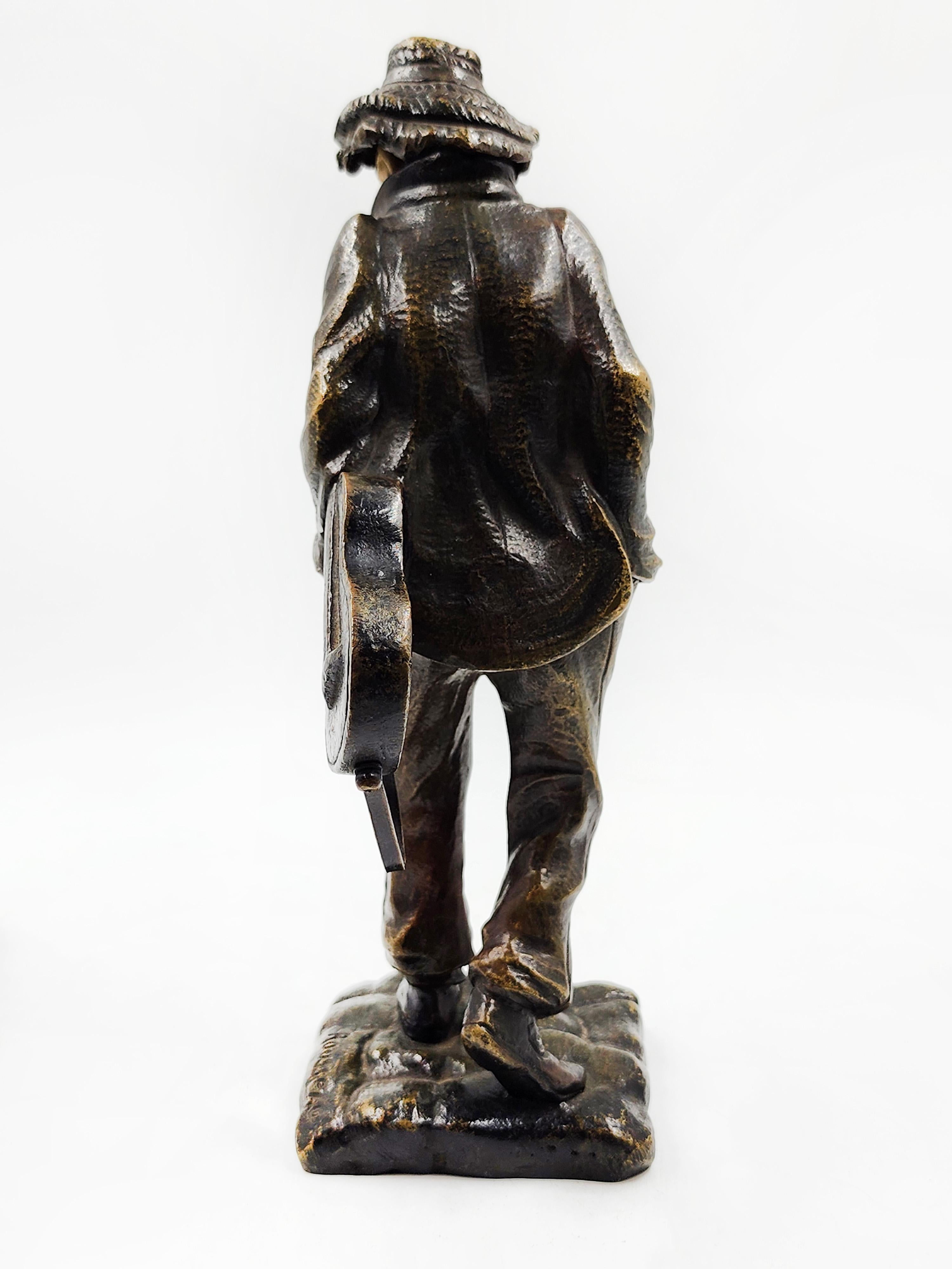 Belle Époque Figura in bronzo francese 