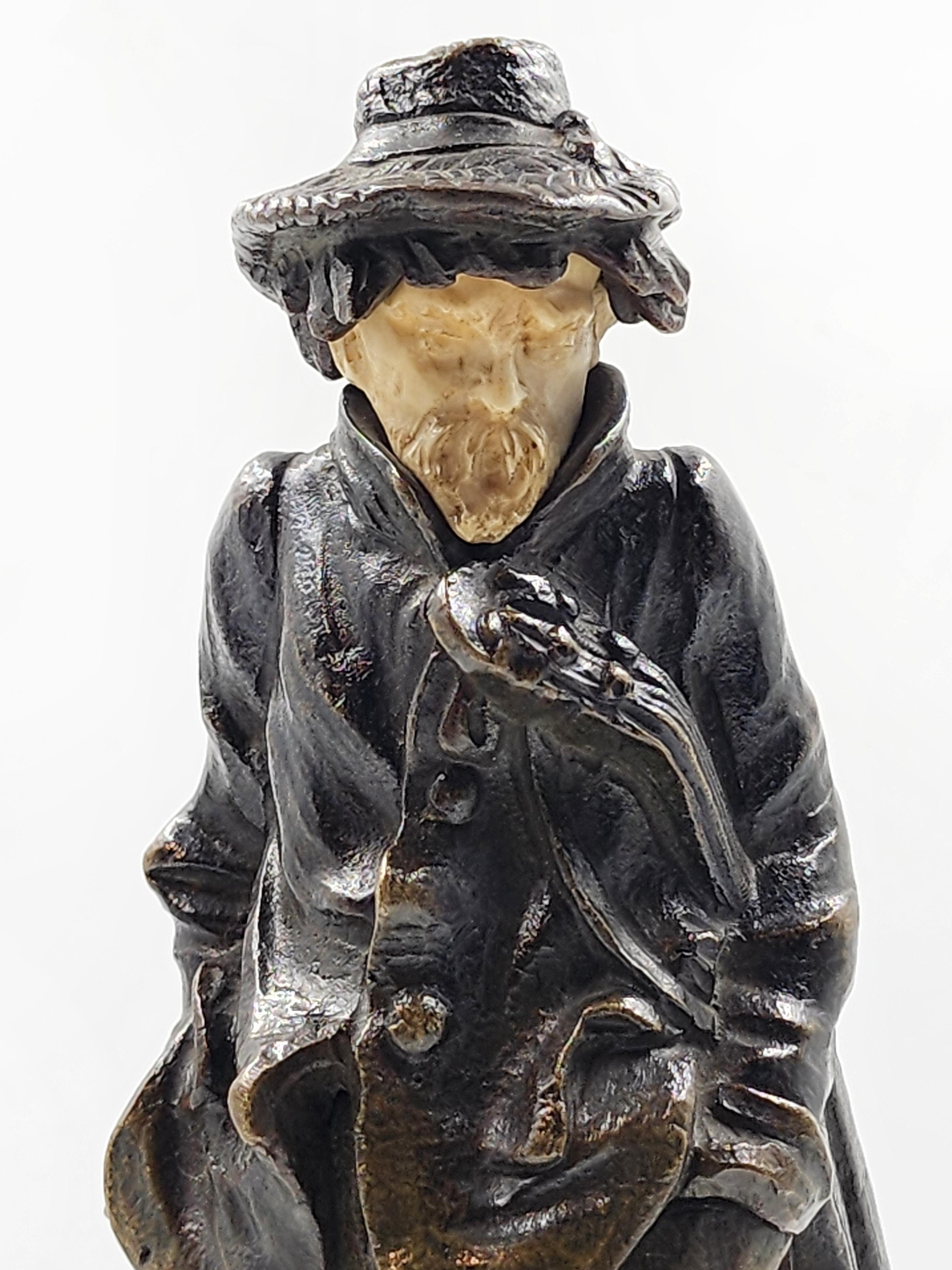 Fatto a mano Figura in bronzo francese 