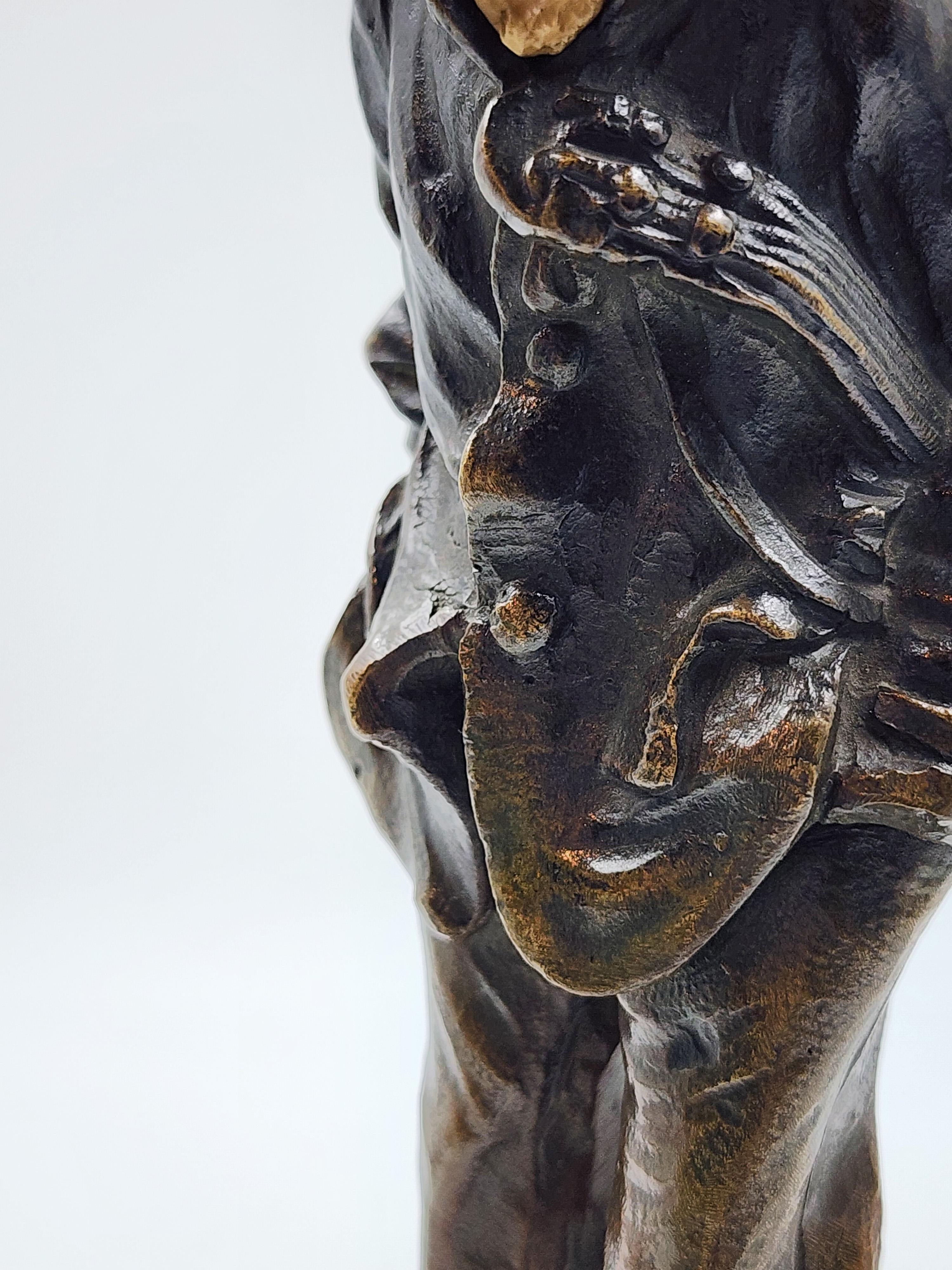 Figura in bronzo francese 