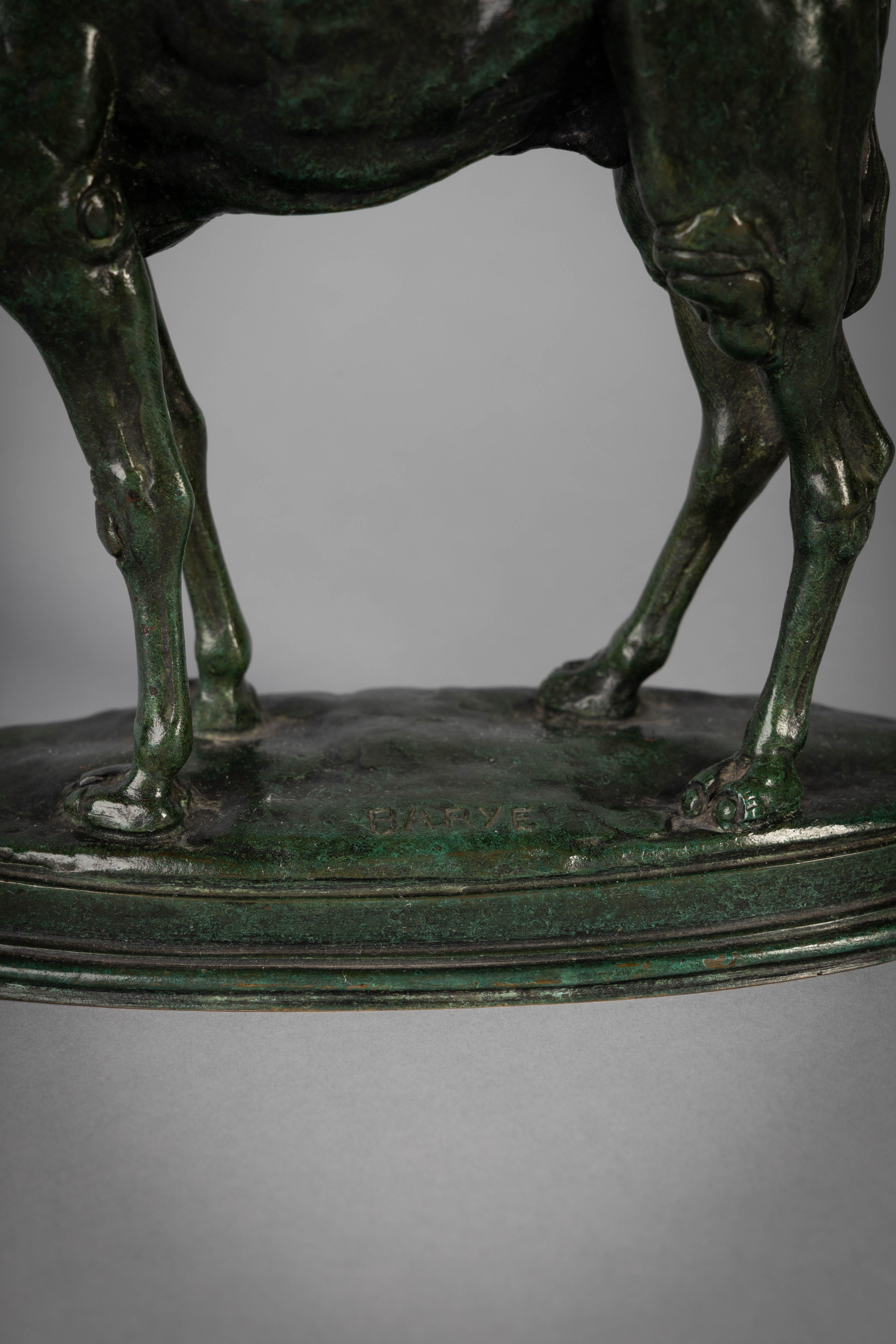 Francese Figura di cammello in bronzo francese di Antoine-Louis Barye in vendita