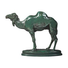 Antique French Bronze Figure of a Camel by Antoine Louis Barye
