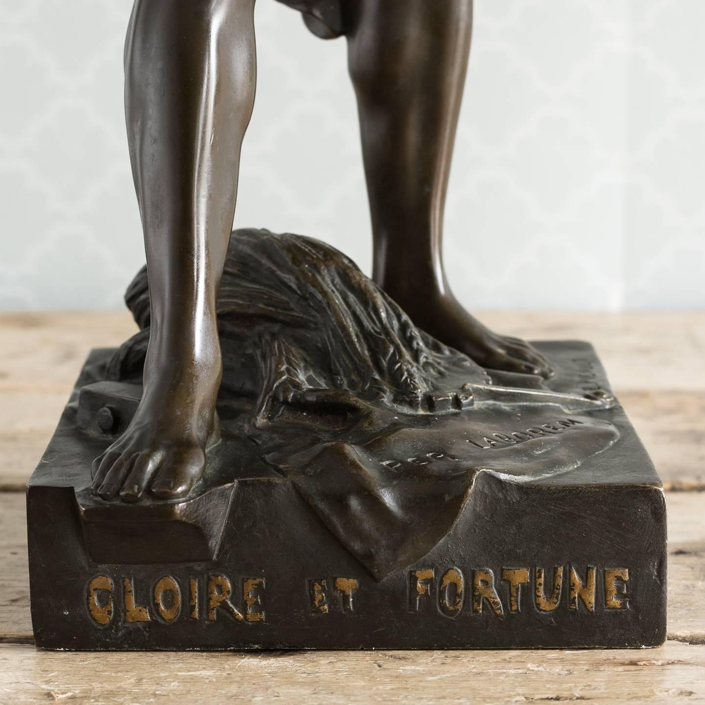French Bronze Figure of 'Glory and Fortune' 6