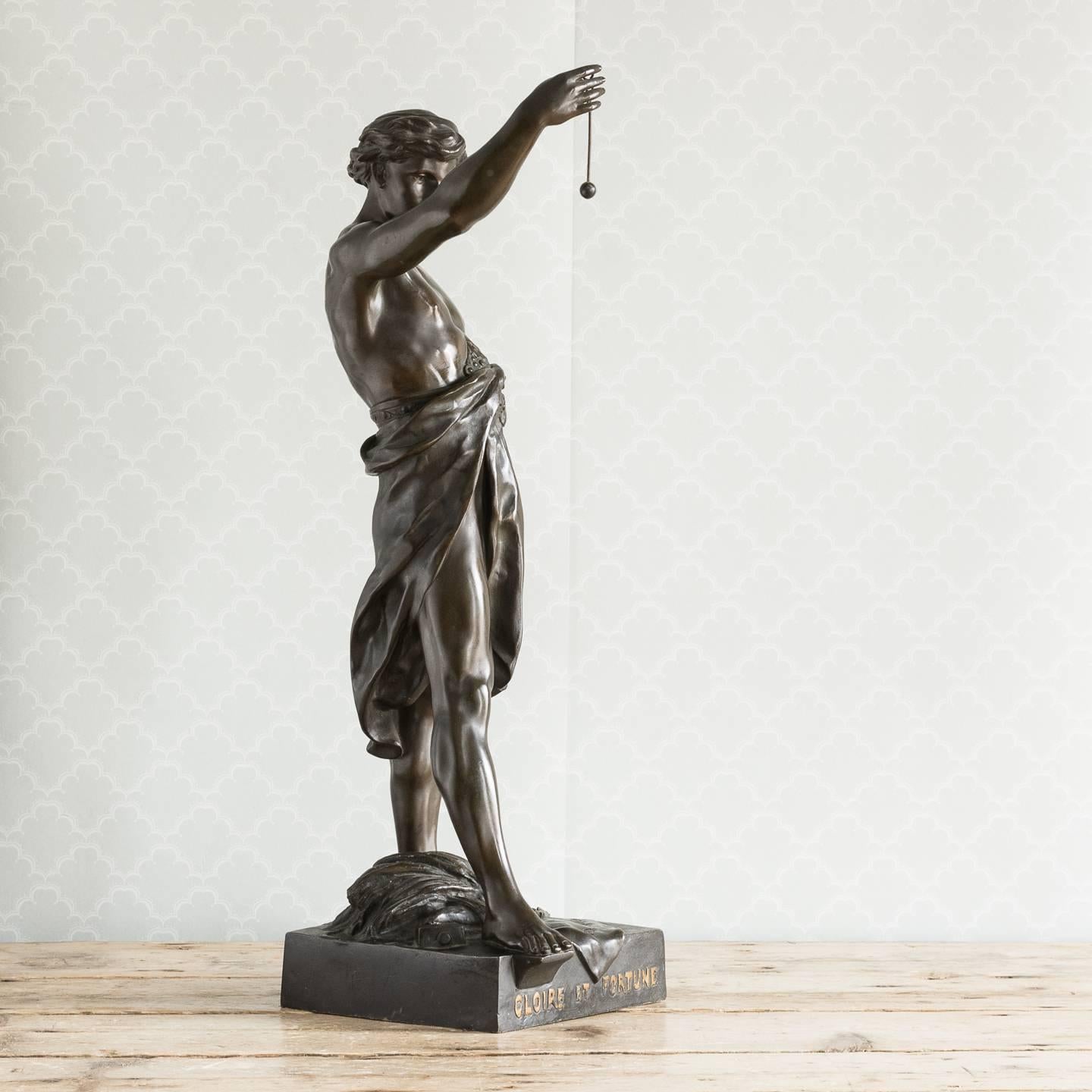 Early 20th Century French Bronze Figure of 'Glory and Fortune'