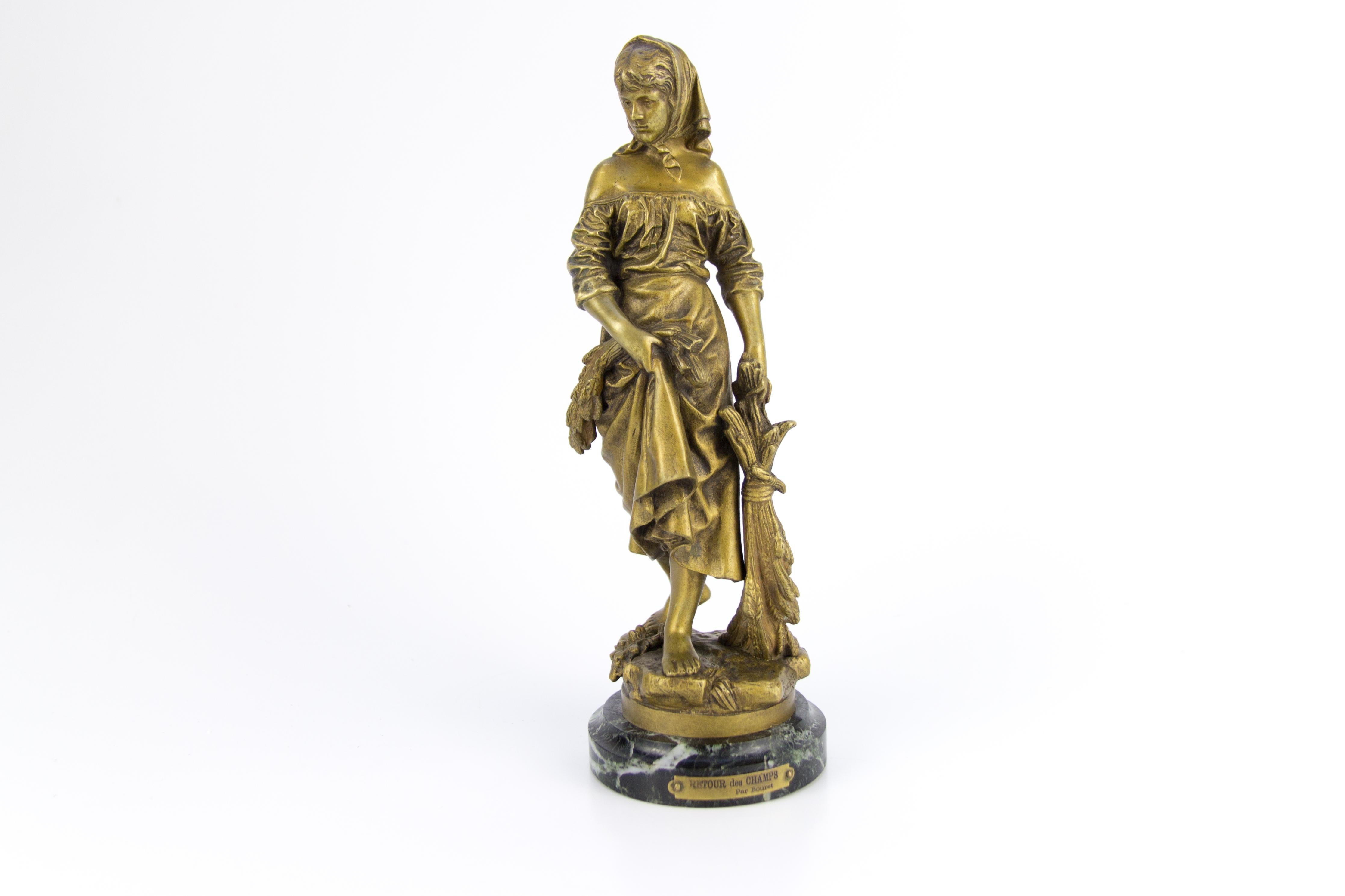Figure française en bronze 