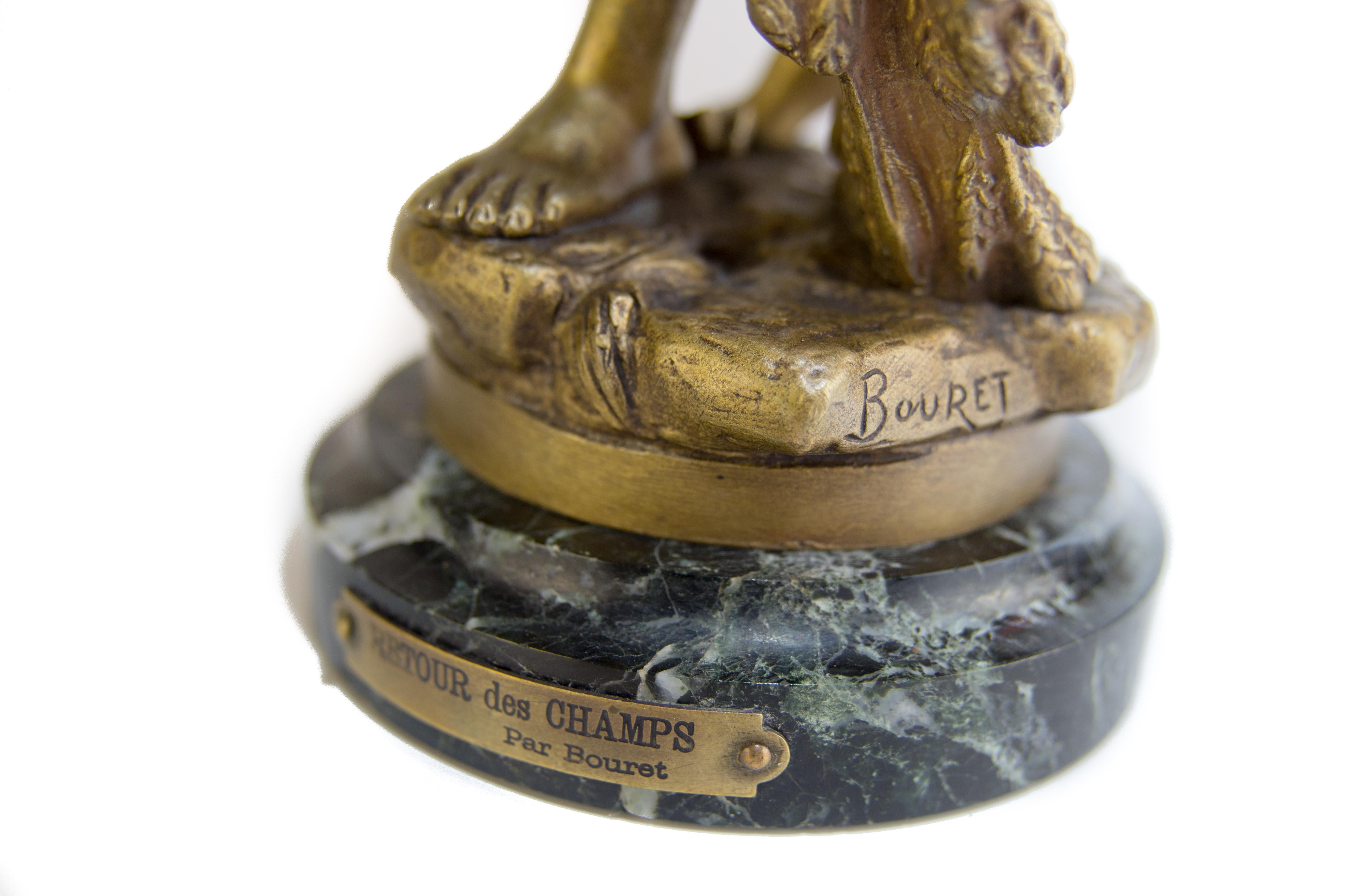 Figure française en bronze 