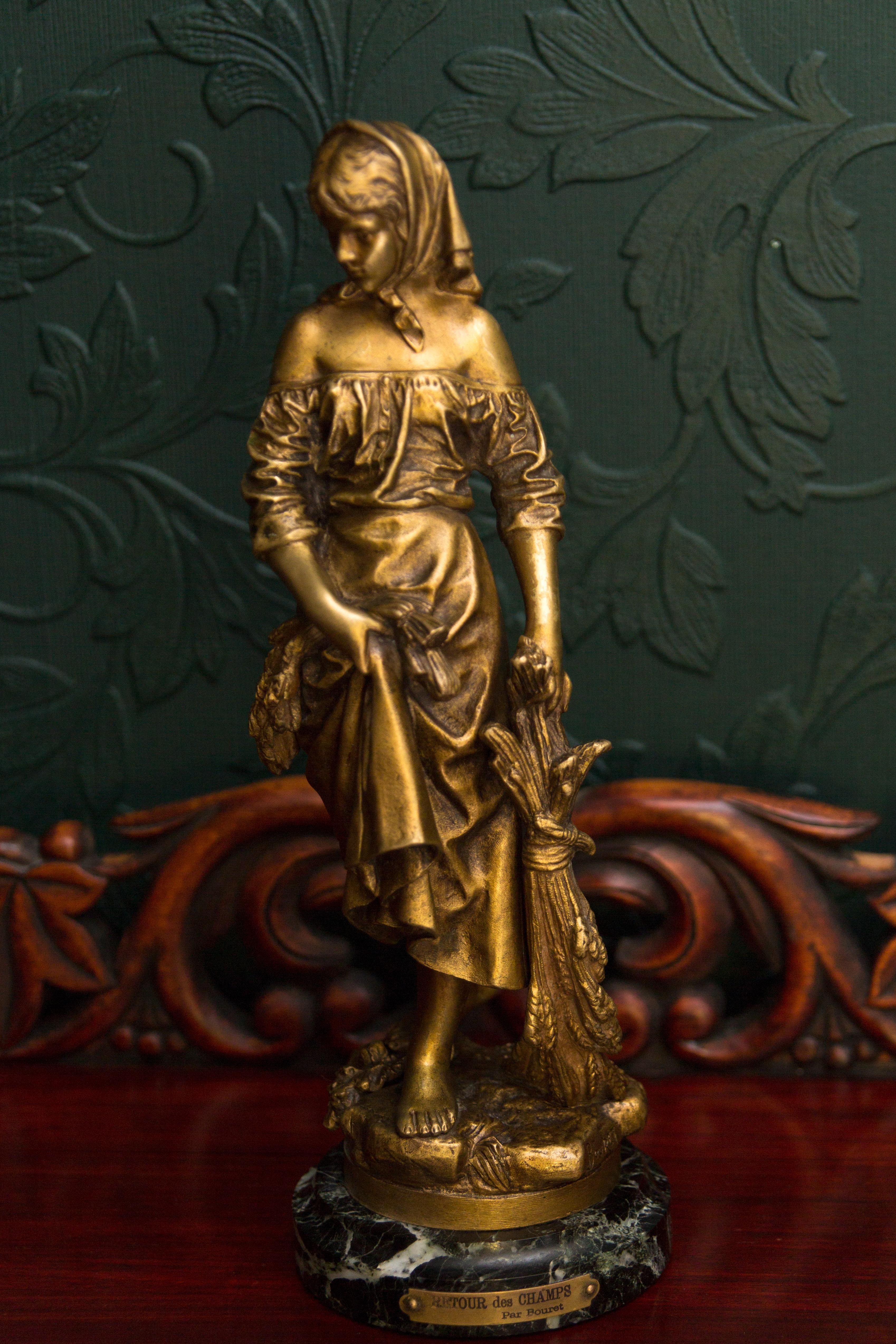 Figure française en bronze 