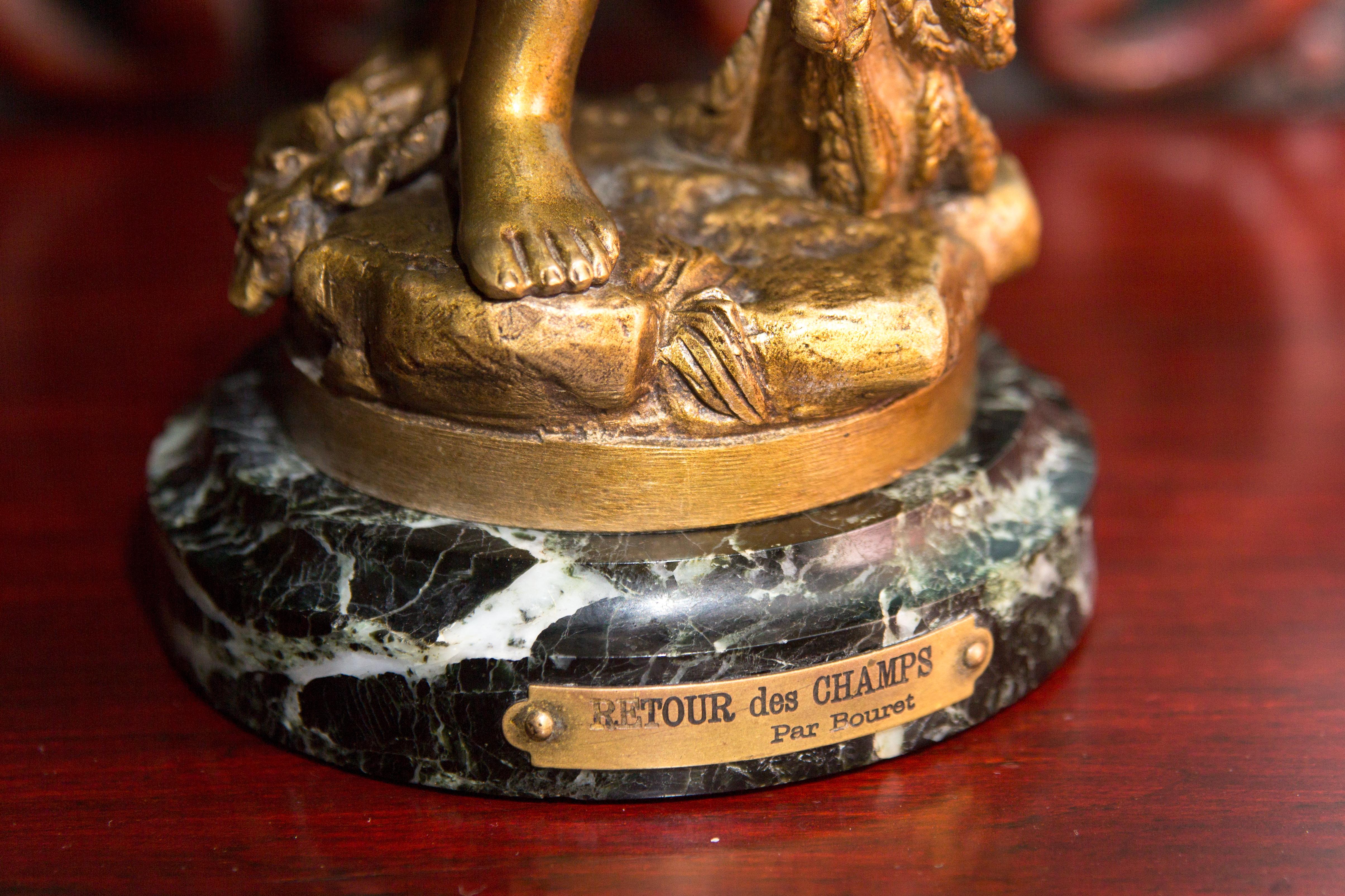 Figure française en bronze 