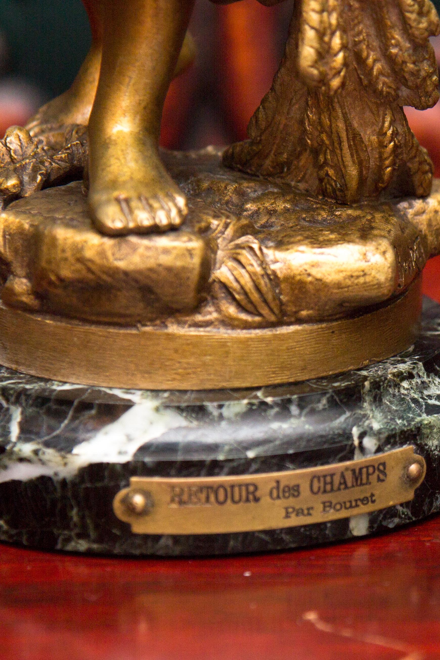 Figure française en bronze 