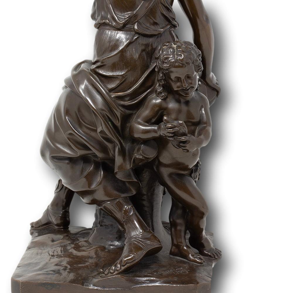 French Bronze Figures Allégorie du Printemps Barbedienne For Sale 12