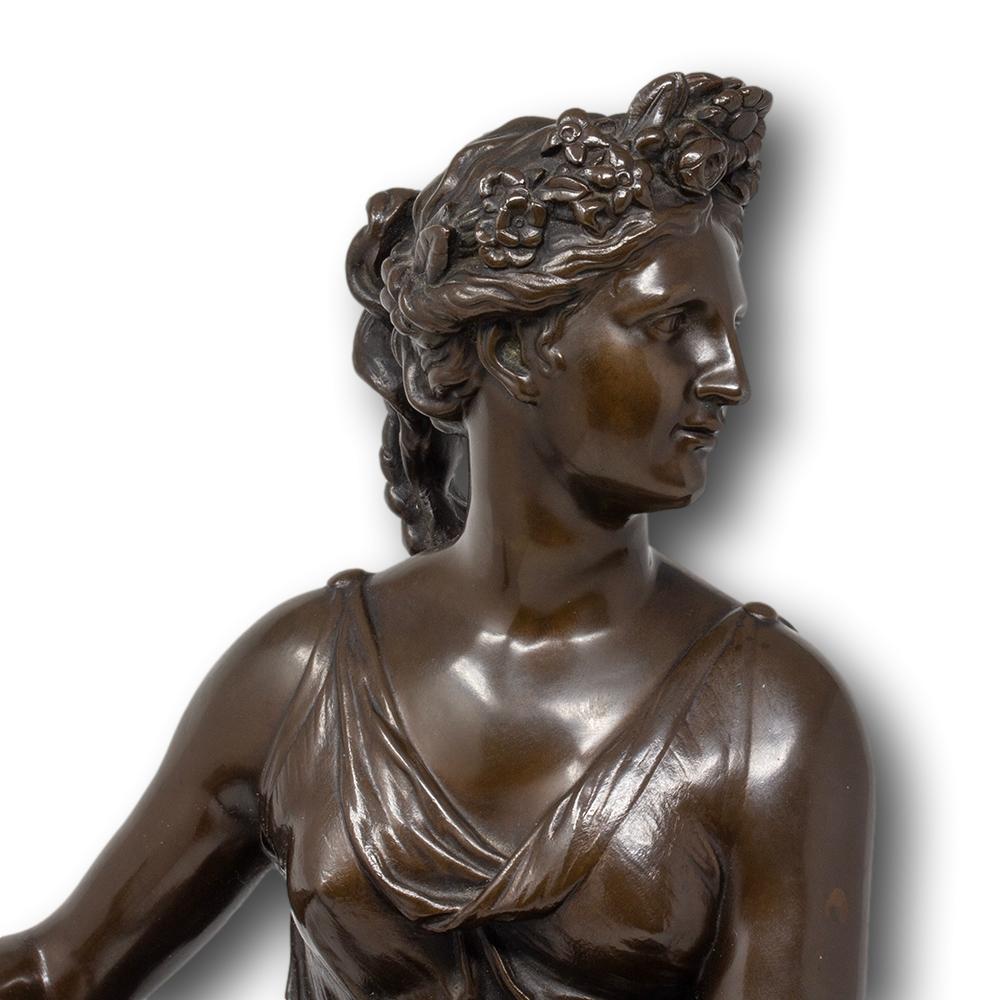 French Bronze Figures Allégorie du Printemps Barbedienne For Sale 1