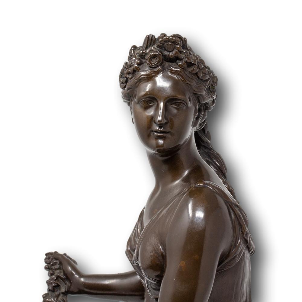 French Bronze Figures Allégorie du Printemps Barbedienne For Sale 2