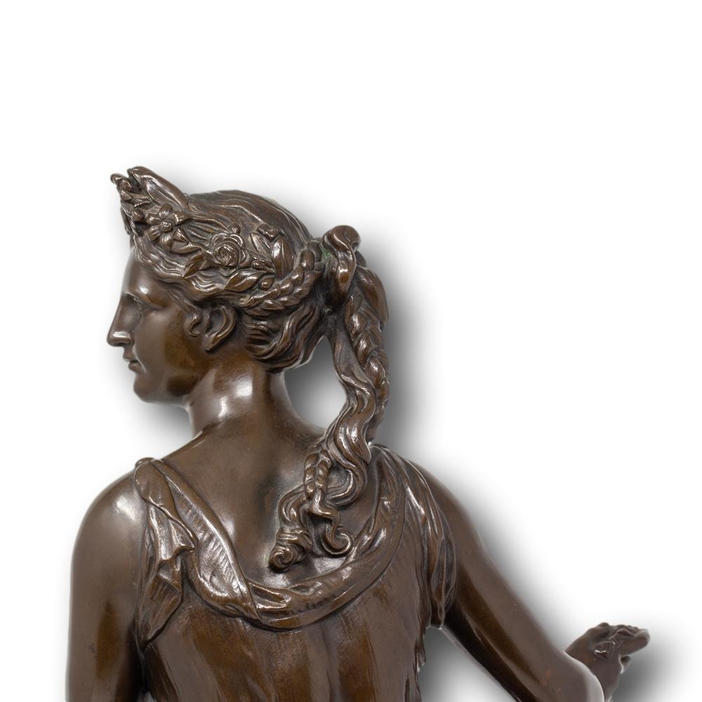 French Bronze Figures Allégorie du Printemps Barbedienne For Sale 3