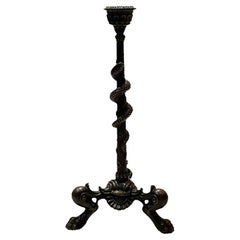 Antique French Bronze Grand Tour Candleholder
