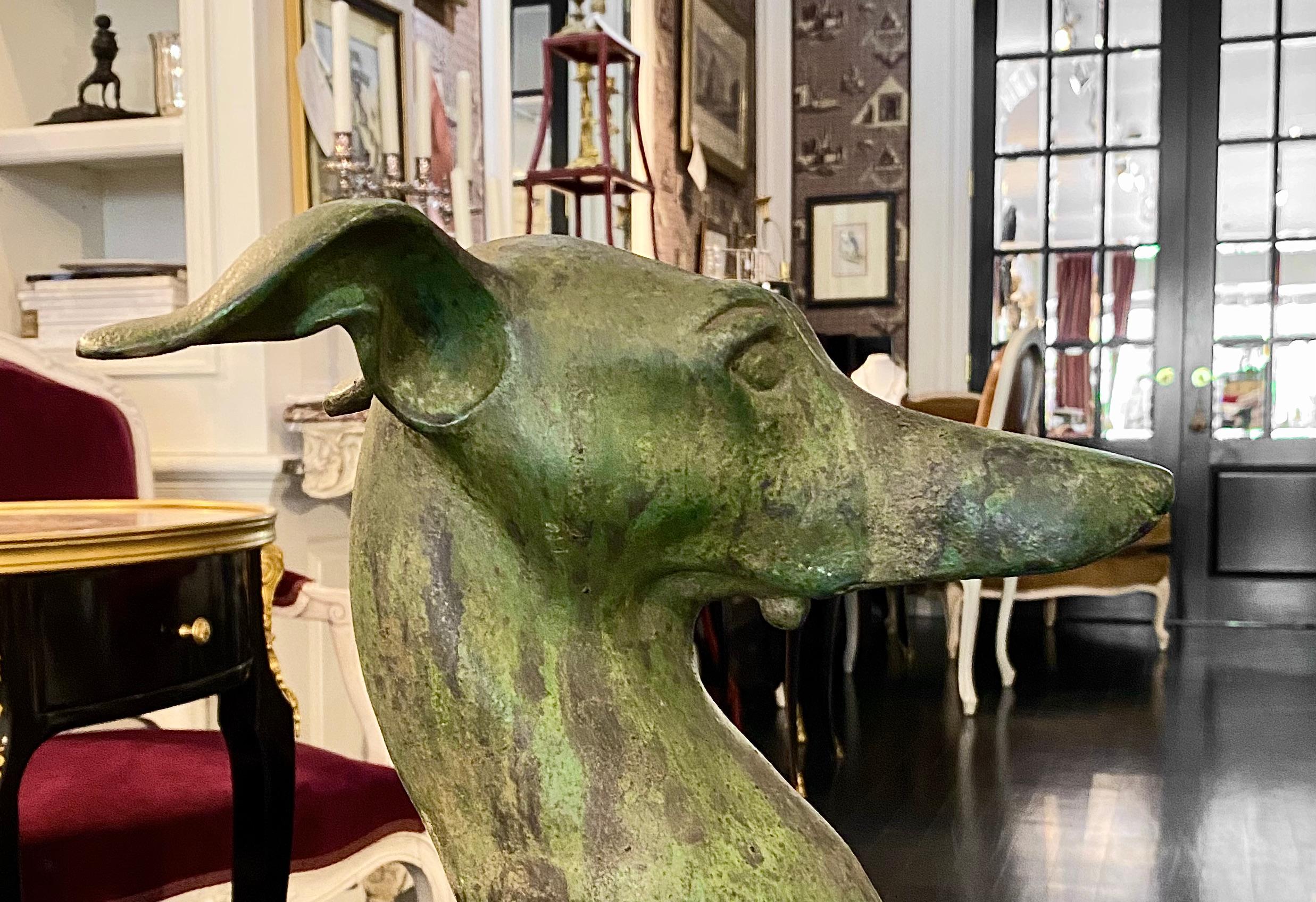 French Bronze Greyhounds, Large Pair 13