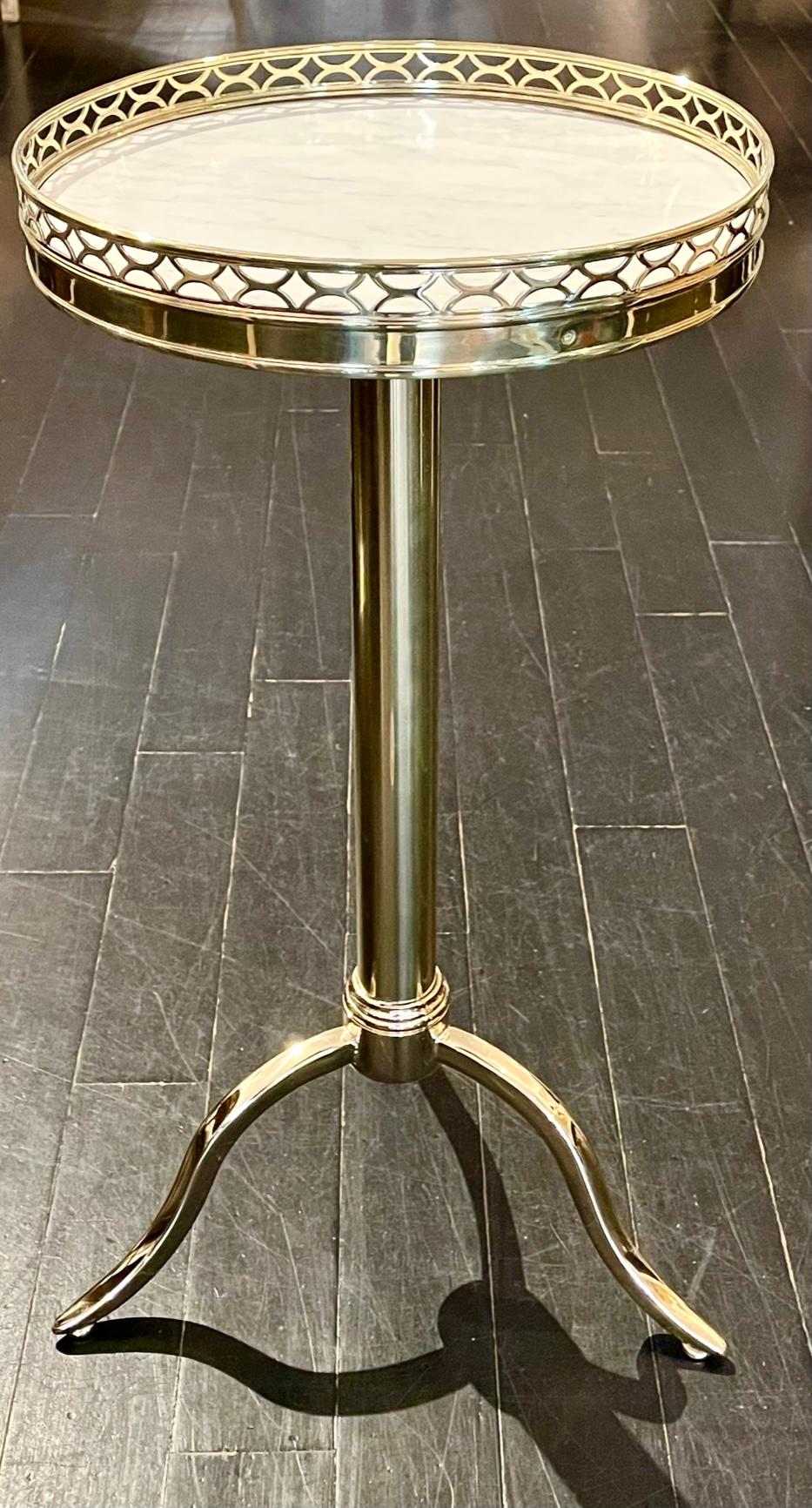 French Bronze Guéridon Side Table in the Manner of Maison Toulouse, Telescopic For Sale 13
